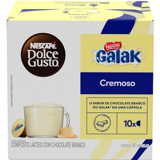 Capsula Dolce Gusto Galak Chocolate Branco -  LANÇAMENTO - 10 unidades Avulsas em Oferta na Shopee