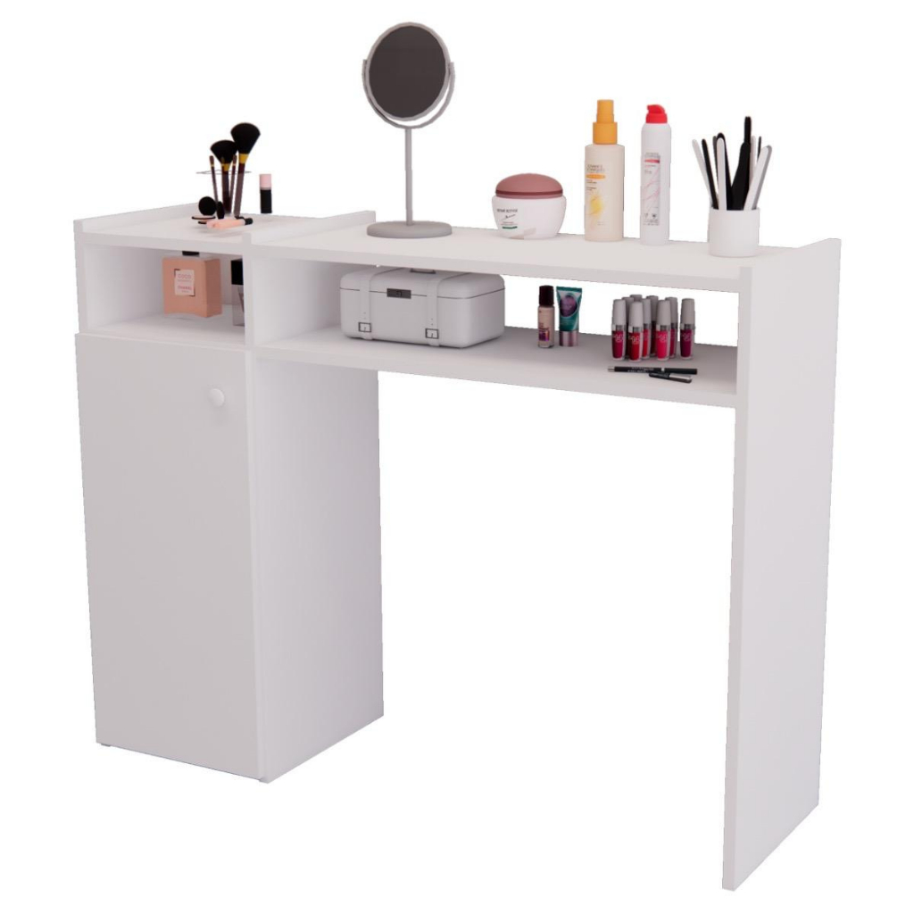 Mesa De Manicure Pedicure Com Porta Profissional Completa Mdf Unha Gel Salão De Beleza