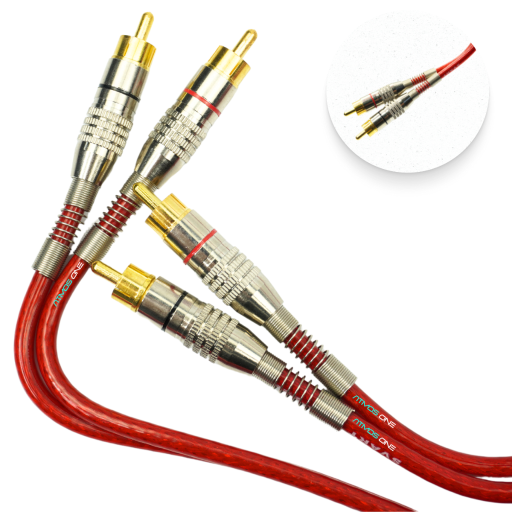 Cabo Rca Blindado Automotivo 1 METRO Antirruído De Som Tech One Svart Fio Cobre Conector Ouro em Oferta na Shopee