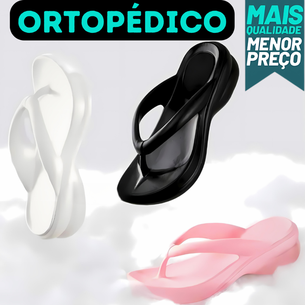 Chinelo Tamanco Feminino Idoso Ortopédico Macio Esporão Massageador Leve e Confotável Várias Cores