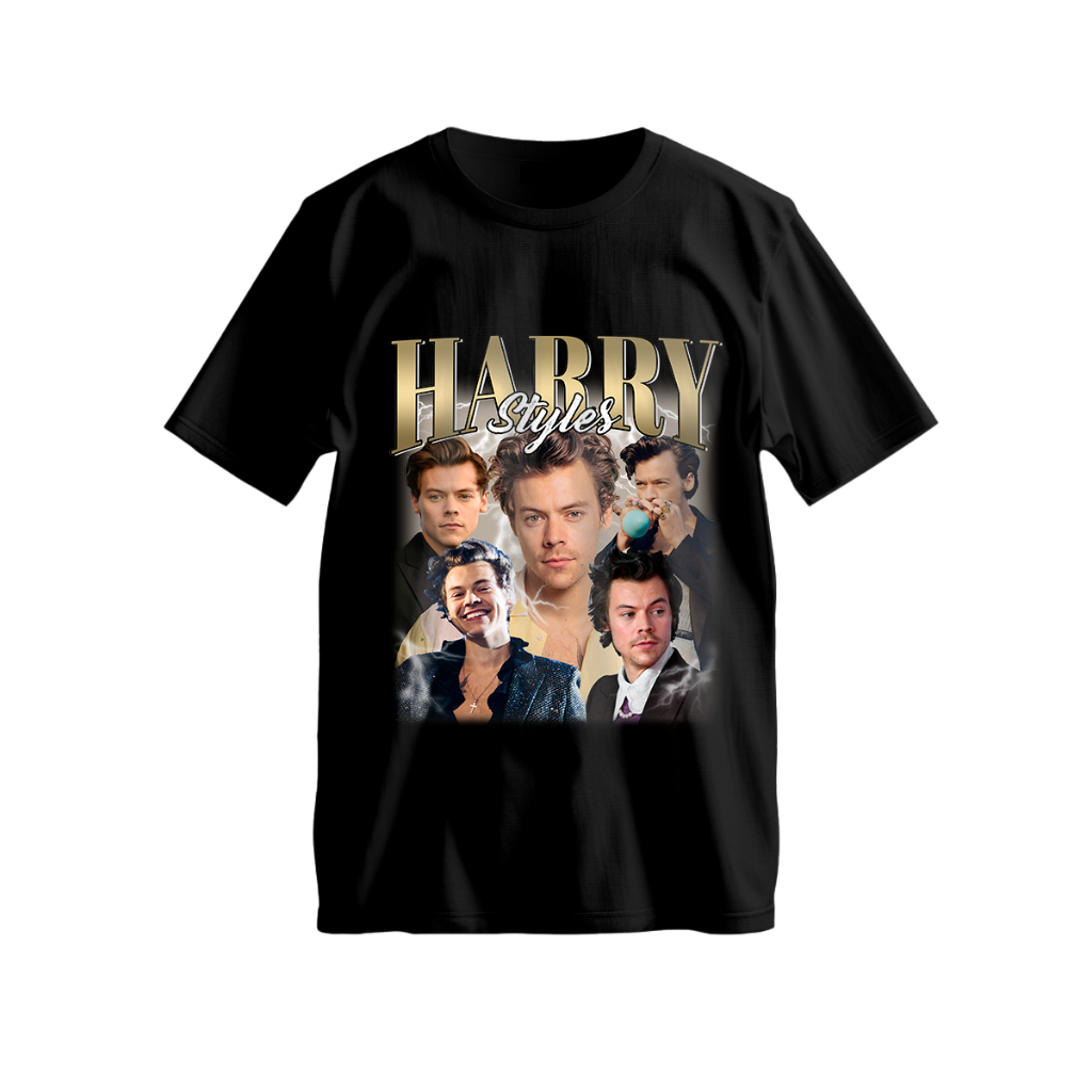 Camiseta Cantor Pop Harry Styles Watermelon Sugar One Direction Estilo Vintage Bootleg Estampada
