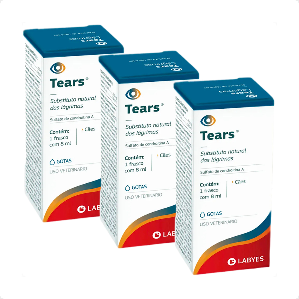 3 Colírio Tears Labyes 8 Ml - Envio Imediato