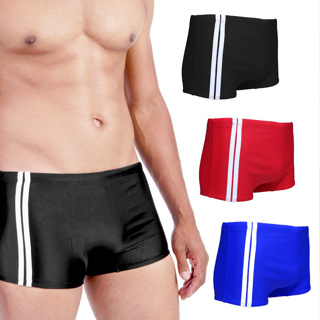 Sunga Masculina Boxer Praia Verão Listras Cordão Ajustável Sortida em Oferta na Shopee