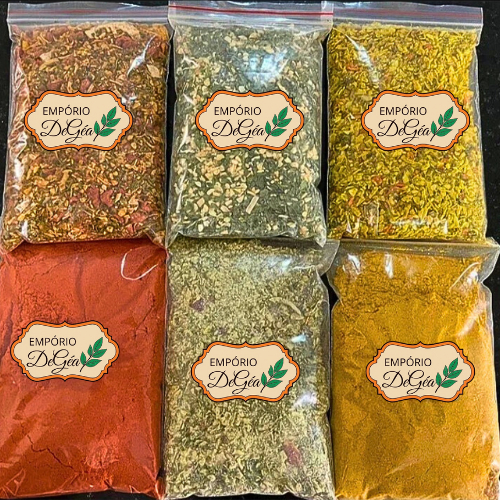Kit 12 Temperos e Condimentos com 30 g cada Kit 12 Temperos e Condimentos com 30 g cada