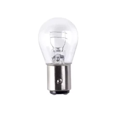Lampada halogena p/moto lanterna/freio 021/5w (21w/5w) base metálica cristal