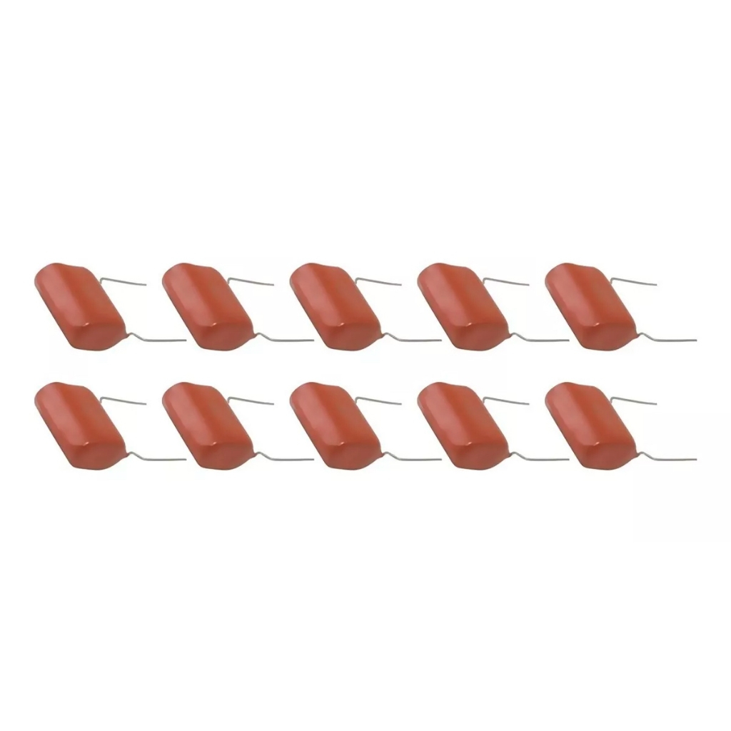 Kit 10 Capacitores Para Super Tweeter 2,2UF x 250v Permak 2,2 x 250