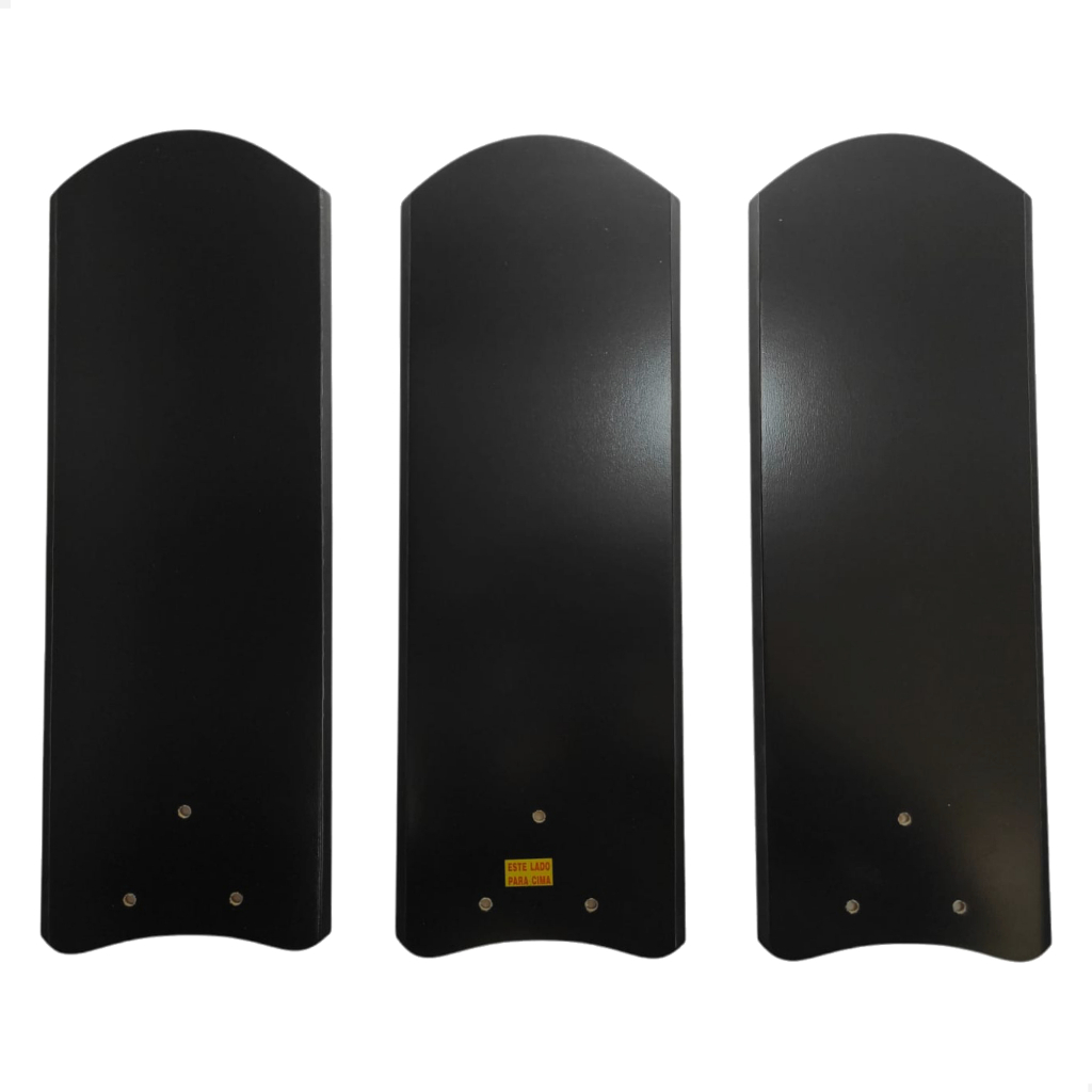 Kit Conjunto 3 Hélices Pás Ventilador De Teto Preto Ventex Valen Yris Rico Led Todos modelos Jogo em Oferta na Shopee