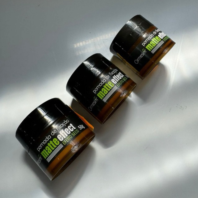 Kit com 03 Uni Pomada Modeladora Efeito Matte e Seco 50g