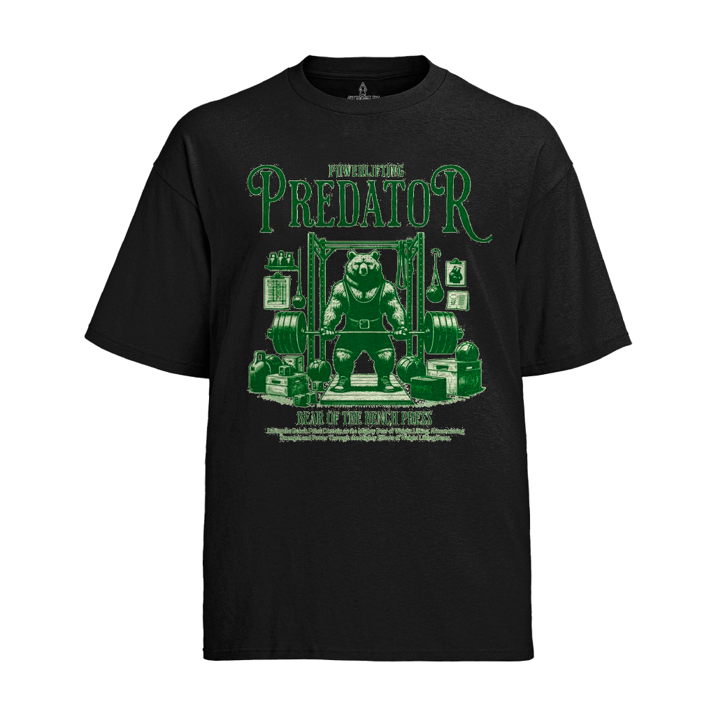 Camiseta Graphic Tee Tshirt Powerlifting Predator