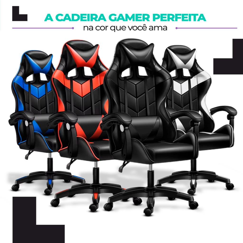 Imagem Cadeira Gamer Escritório Confortável Reclinável OT-OC1A Ômega