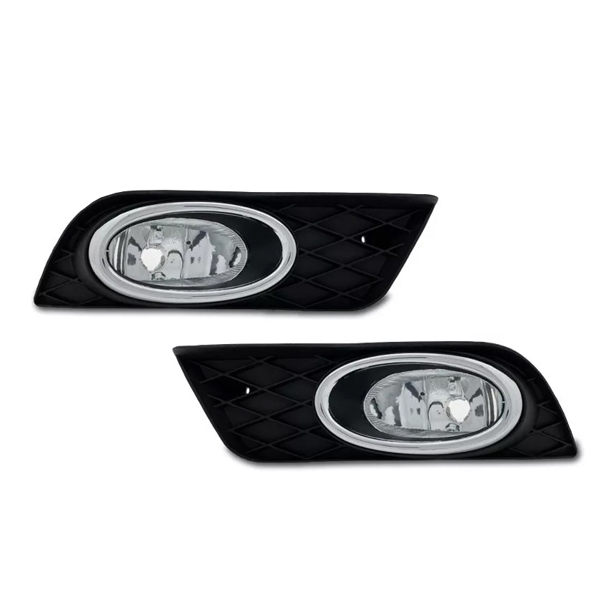 Kit Farol Milha Civic 2012/2013/2014 + Botão Modelo Original