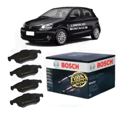 Pastilhas Freio Dianteira Bosch Toyota Etios 1.3 / 1.5 2013 EM DIANTE