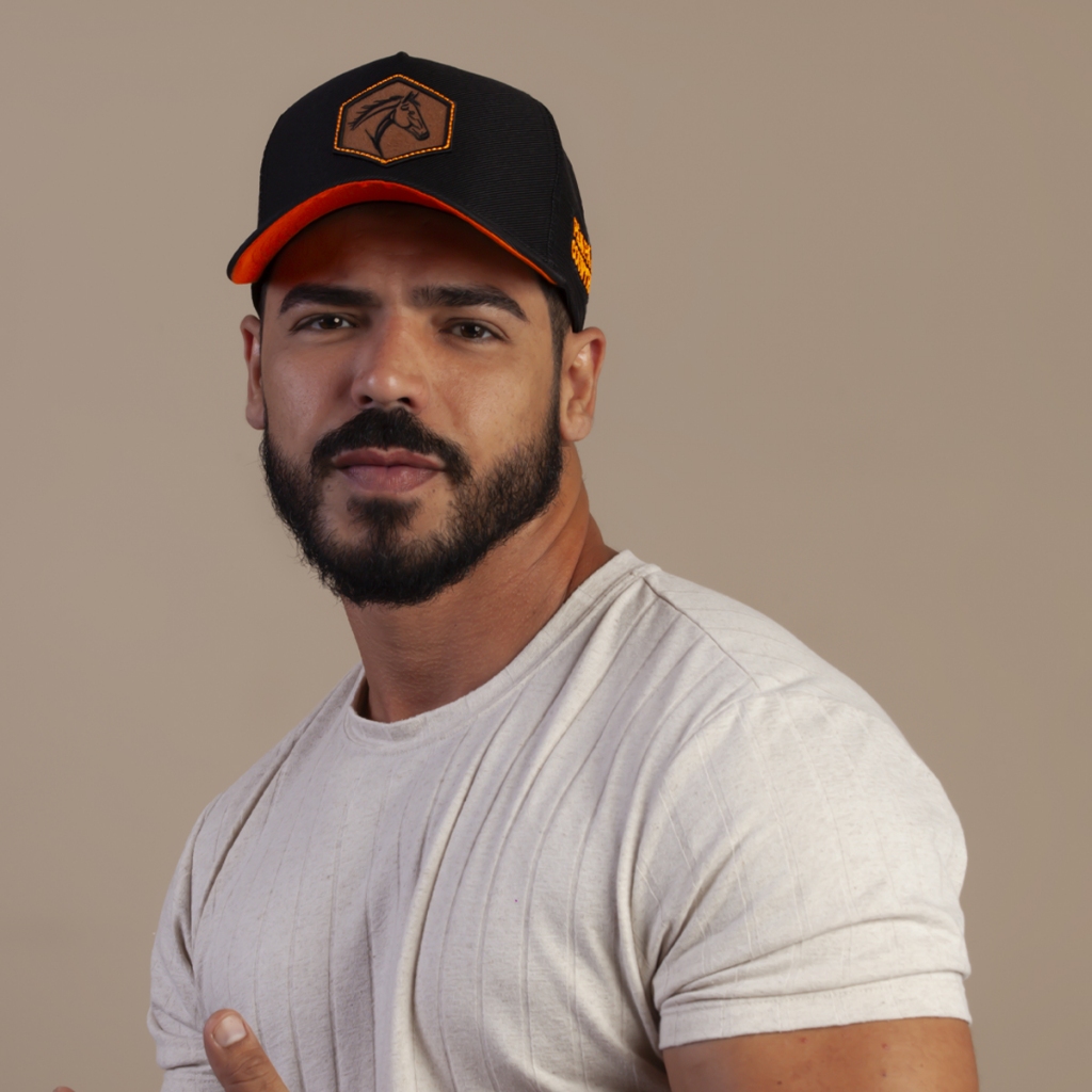 Boné Preto Masculino Feminino Telinha Trucker Country Lançamento Cavalo Pampa's Country