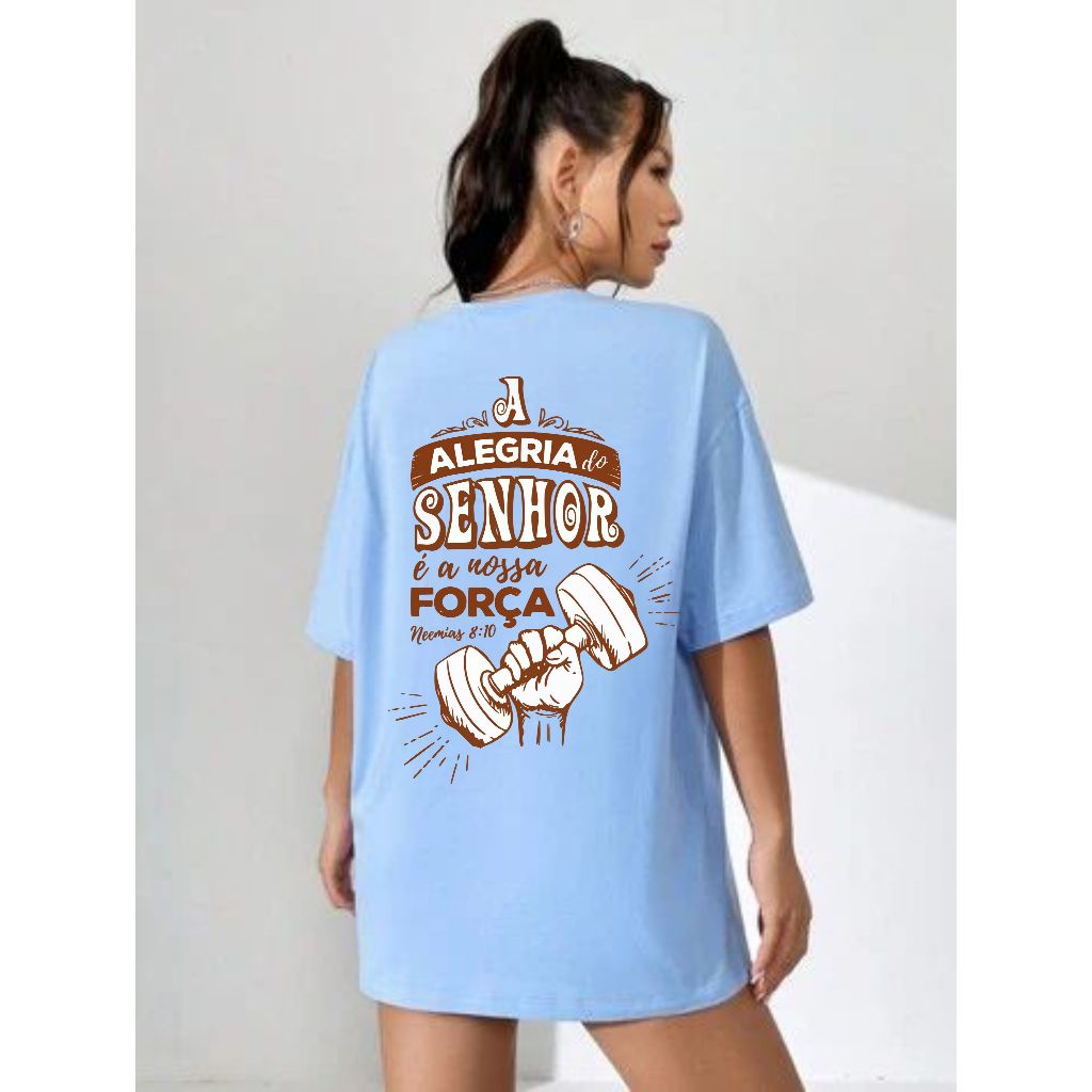 Tshir Ombro Caido Feminino Modelo Oversized Confortavel Estilosa Algodão Estilo Camiseta Academia