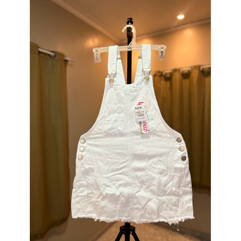 Jardineira Saloped feminina branca tam 38/40/42/44/46