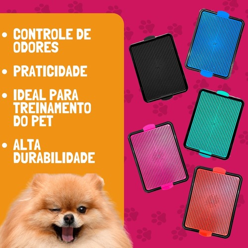 Sanitário Higiênico Canino Pet Educador Xixi Sim Tapete Higiênico Cachorro Grande Banheiro