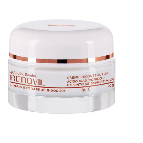 Abelha Rainha Creme Reconstrutor Sinais Extraprofundos 60+ Dia e Noite Renovil - 50g