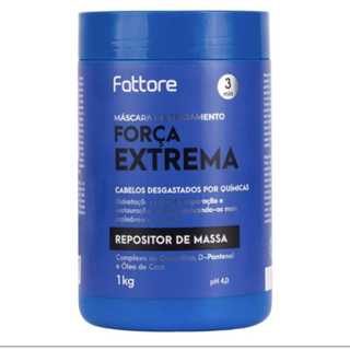 Máscara Repositor de Massa Força Extrema Fattore 1kg NOVA EMBALAGEM em Oferta na Shopee