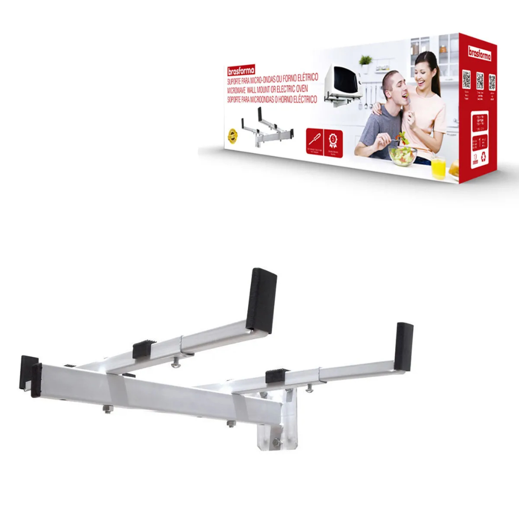 Suporte Para Forno Microondas Pedestal Reforçada Em Aço Carbono Resistente Universal De Parede em Oferta na Shopee