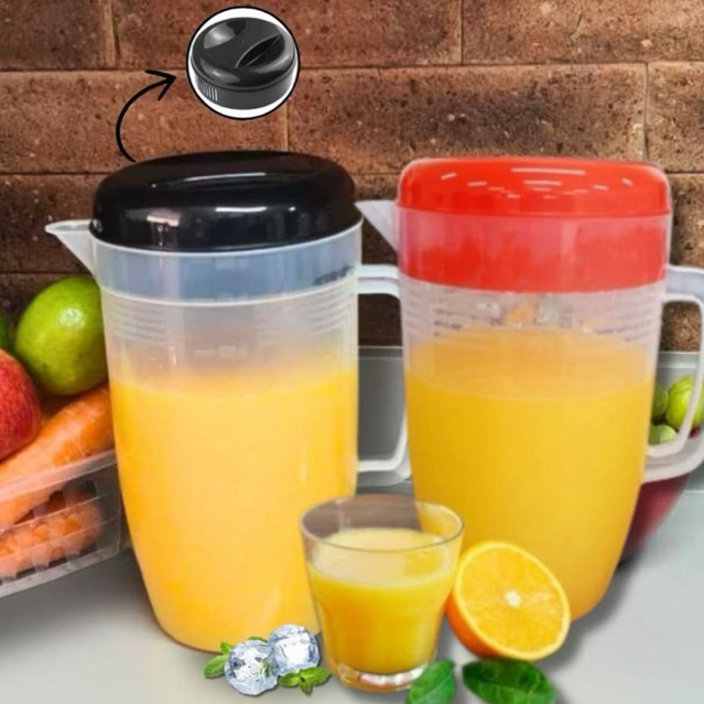 Jarra de Plástico 4 e 2  Litros Com Tampa Uninjet  Grande Resistente Cozinha Bar Restaurante Casa Domestico Multiuso em Oferta na Shopee