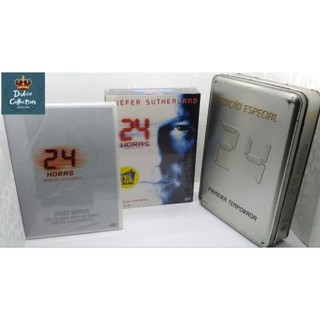 Box DVD 24 Horas Primeira Temporada Completa Edição Especial de Colecionador Lata 7 Dvds - Original