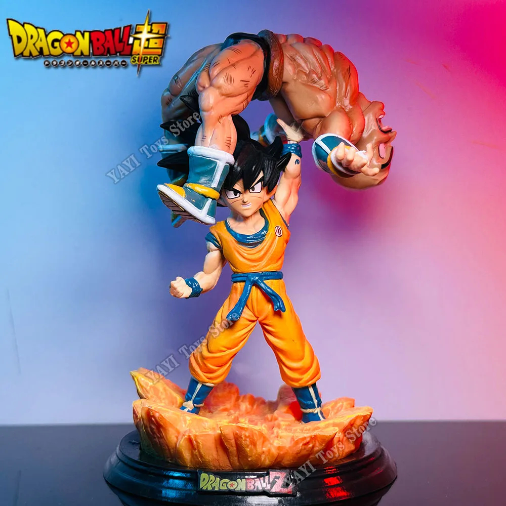 Dragon Ball Goku vs Nappa Action Figure 12cm, Saga Sayajin, Presente, Colecionável, Boneco,Anime DBZ
