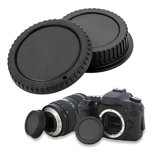 Tampa de Proteção Frontral e Traseira Para Camera Nikon e Lente Nikon