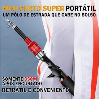 2025 1.6M/1.8M/2.1M Vara de Pesca de Fibra de Vidro Telescópica Portable Ultralight Carp Pole