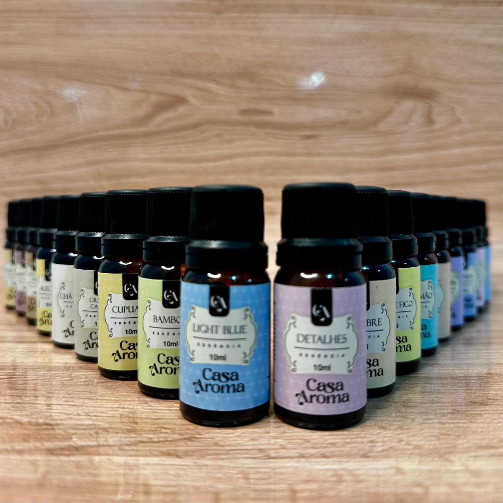 Kit 02 e 03 Essências Para Aromatizador Difusor Elétrico de Ambiente 10ml a escolher - Home & Living