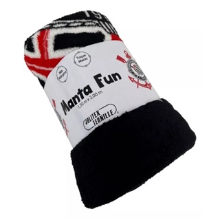 Manta Vai Corinthians Jolitex- Soft- Toque Macio em Oferta na Shopee