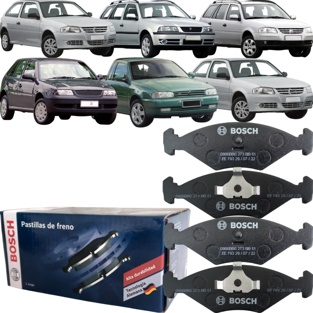 Pastilha Freio Dianteira Bosch Gol Parati Saveiro 0986BB0273 em Oferta na Shopee