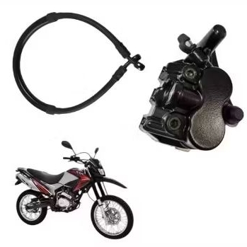 Pinça Freio  Com Pastilhas e flexível traseiro Shineray Explorer 150