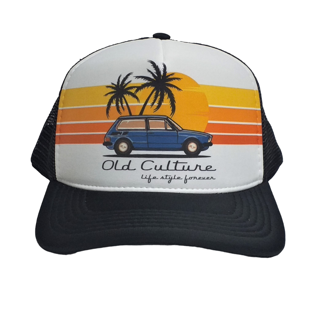 Boné Trucker Aba Curva VW Brasilia Pronta Entrega