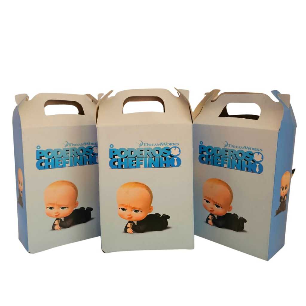 Kit 30 caixas surpresa Lembrancinha Festa Poderoso Chefinho