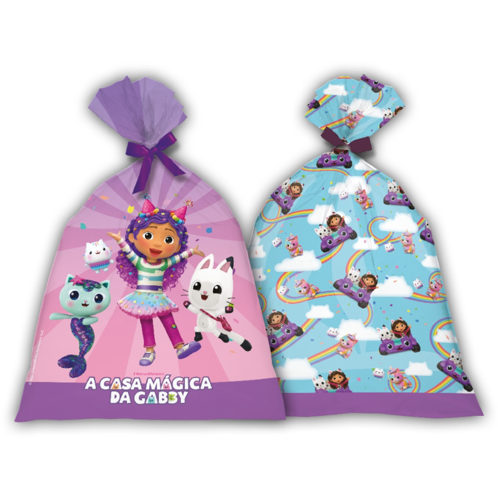 8 Sacolinhas Surpresa A Casa Mágica da Gabby Lembrancinhas Festcolor em Oferta na Shopee