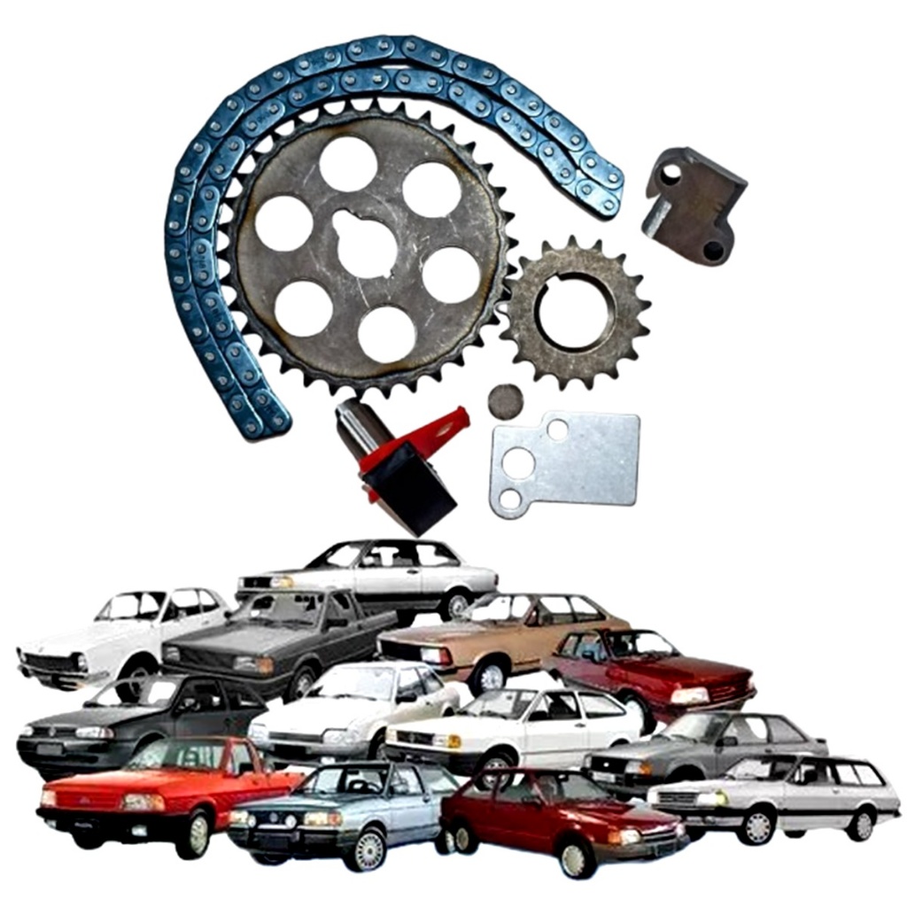 Kit Corrente Motor Corcel Del Rey Escort Pampa Gol Motor Cht em Oferta na Shopee