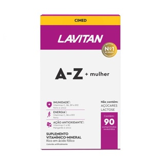 Lavitan mulher AZ - 90Caps - Cimed em Oferta na Shopee