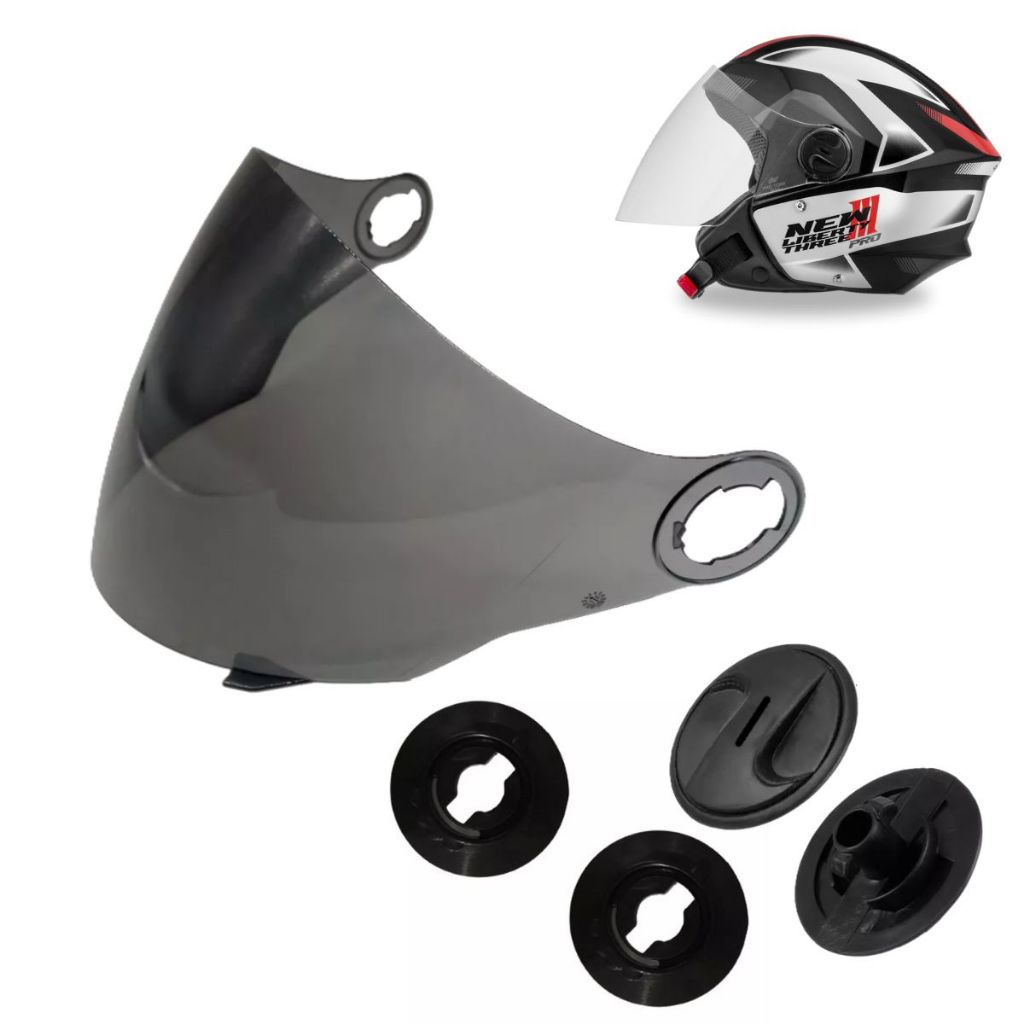 Viseira + Botoes Reparo Joy 23 / New Liberty 3 em Oferta na Shopee