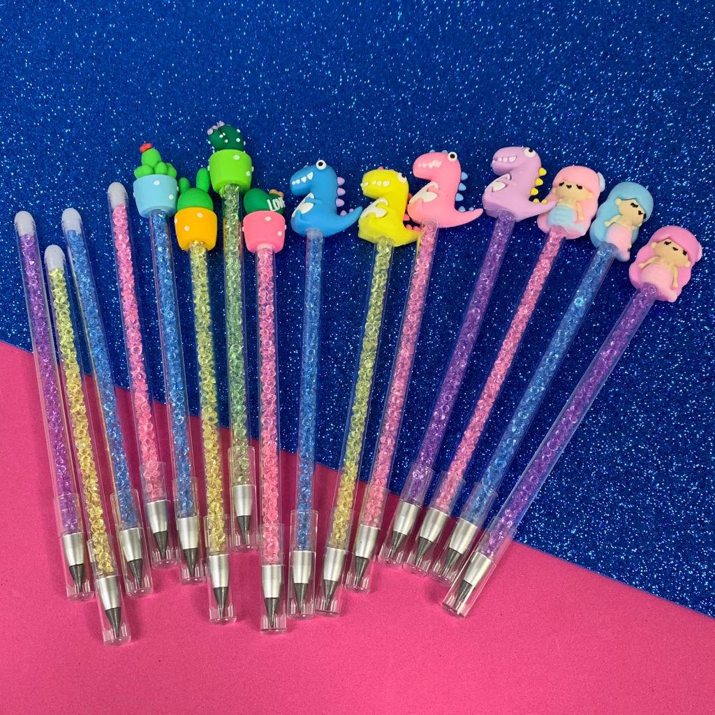 Lápis Eternal Infinito Lápis Decorado Glitter Papelaria Fofa Lápis de Escrever Material Escola em Oferta na Shopee
