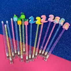 Lápis Eternal Infinito Lápis Decorado Glitter Papelaria Fofa Lápis de Escrever Material Escola