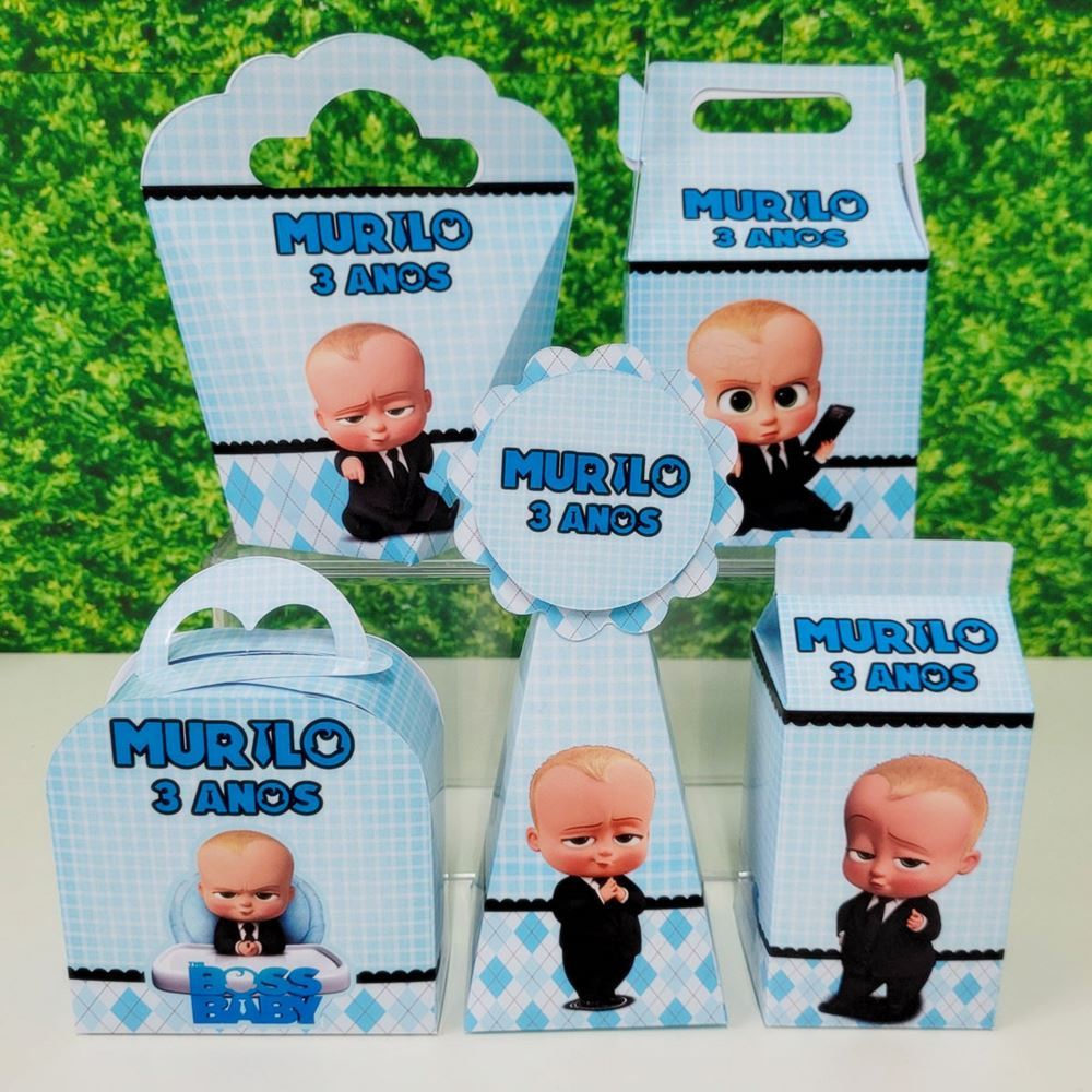 Kit Festa Poderoso Chefinho | Caixinhas para Decoração Festa Infantil Lembrancinhas Personalizados
