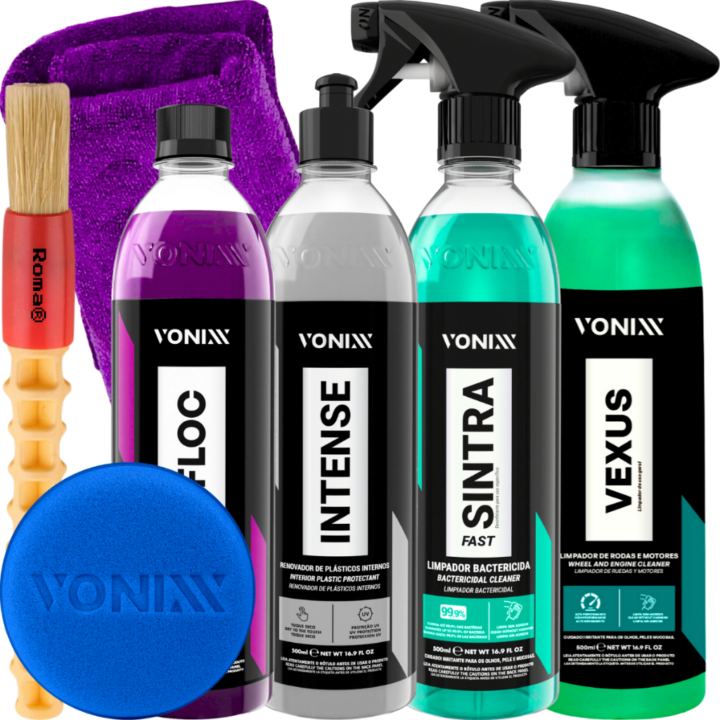 Kit Limpeza Automotiva Vexus V-Floc Intense Sintra Vonixx em Oferta na Shopee