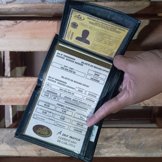 Porta Documento Carteira Moto Carro e Habilitação Compacta Com Porta Cartão - Envio Imediato em Oferta na Shopee