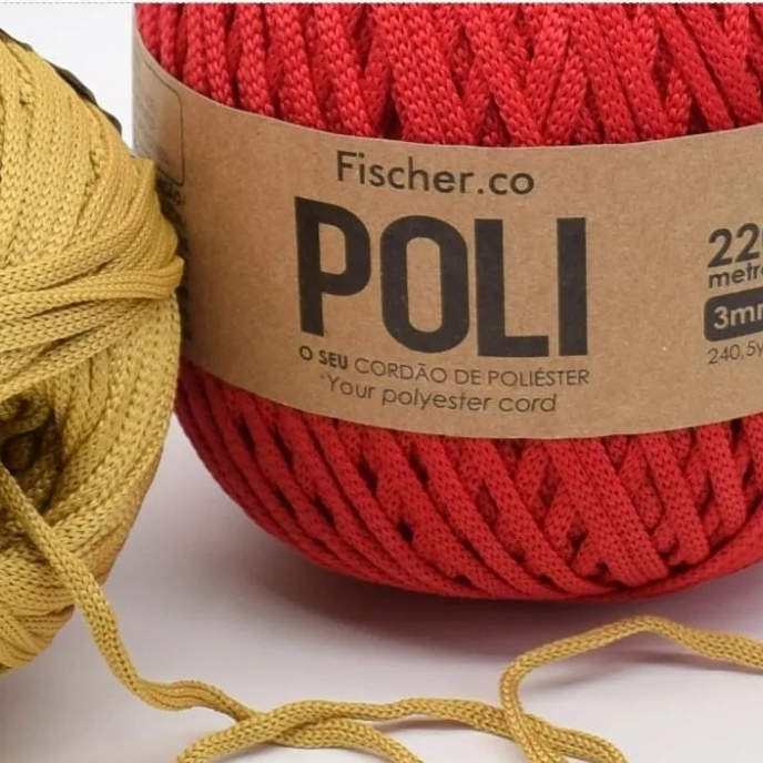 Fio Náutico de Poliéster Poli Fischer 3mm 220m - Tricô / Crochê para Bolsas