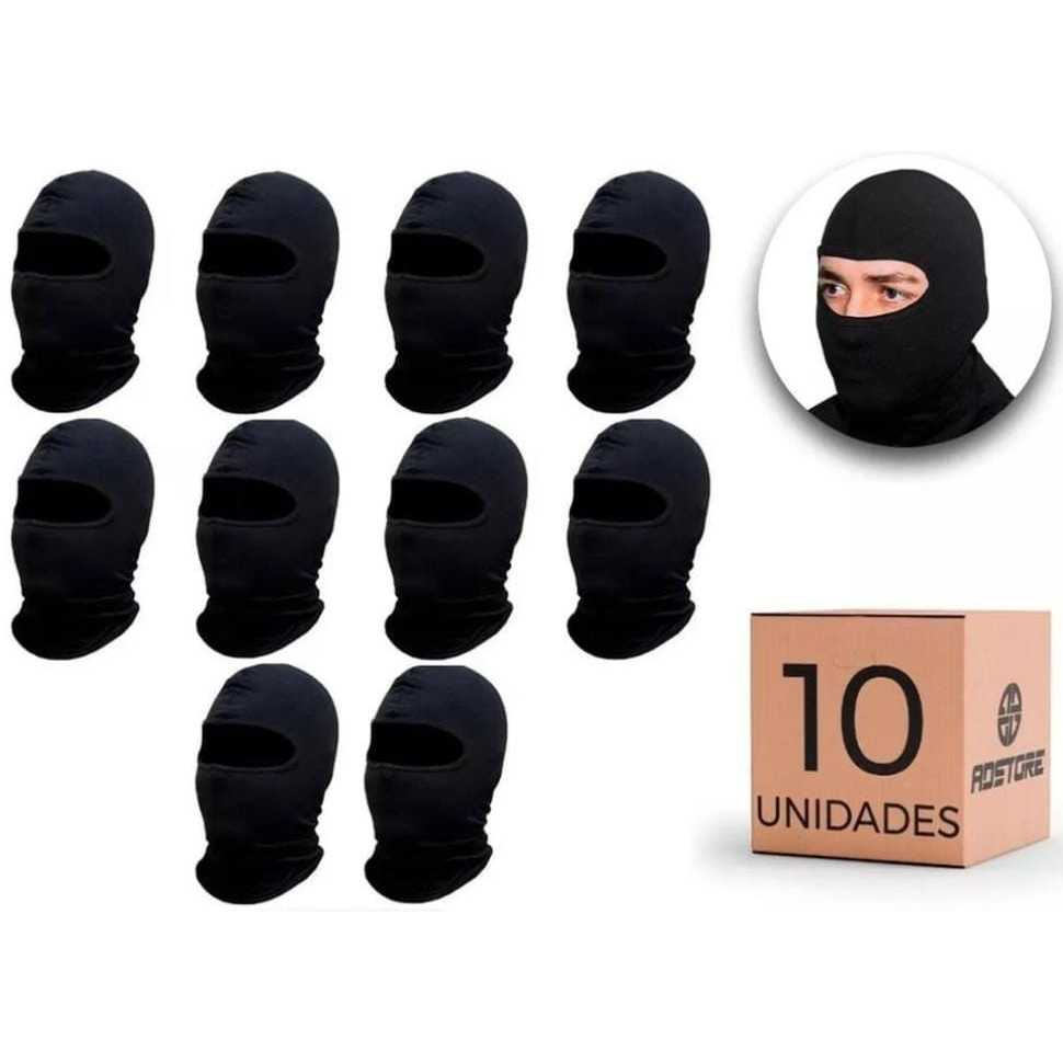 A MELHOR Balaclava Kit 10 Touca Ninja Unissex UV+50 toca Durag dureg Musion Motoqueiro Máscara Proteção Motoboy