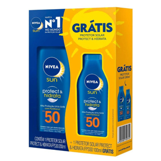 Protetor Solar Nivea FPS 50 - 200ml e Ganhe Protetor Solar FPS 50 - 100ml em Oferta na Shopee