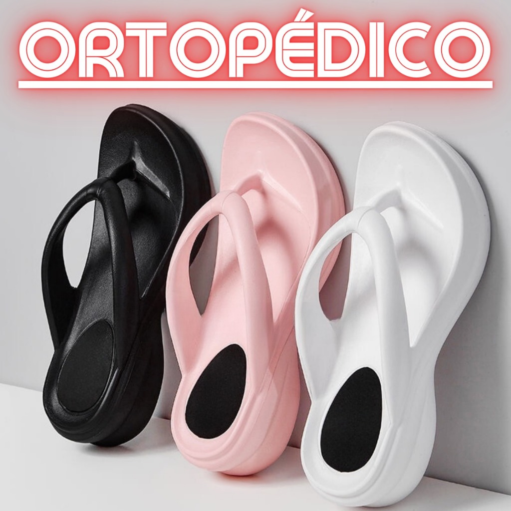 Chinelo Tamanco Feminino Idoso Ortopédico Macio Esporão Massageador Leve e Confotável Vári...