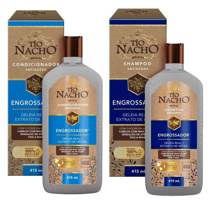 Kit Tio Nacho Shampoo & Condicionador Engrossador 415mL em Oferta na Shopee