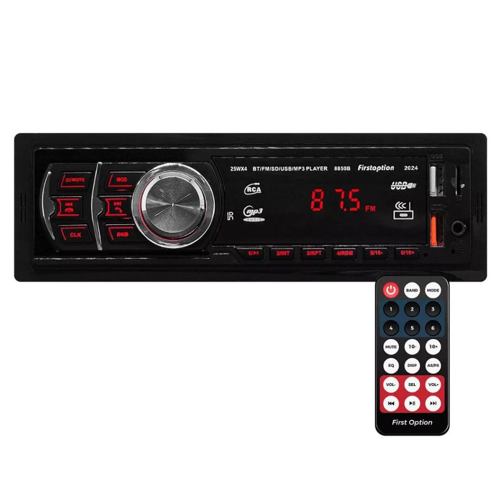 Radio Mp3 Player Som Carro Automotivo Bluetooth Pendrive Sd