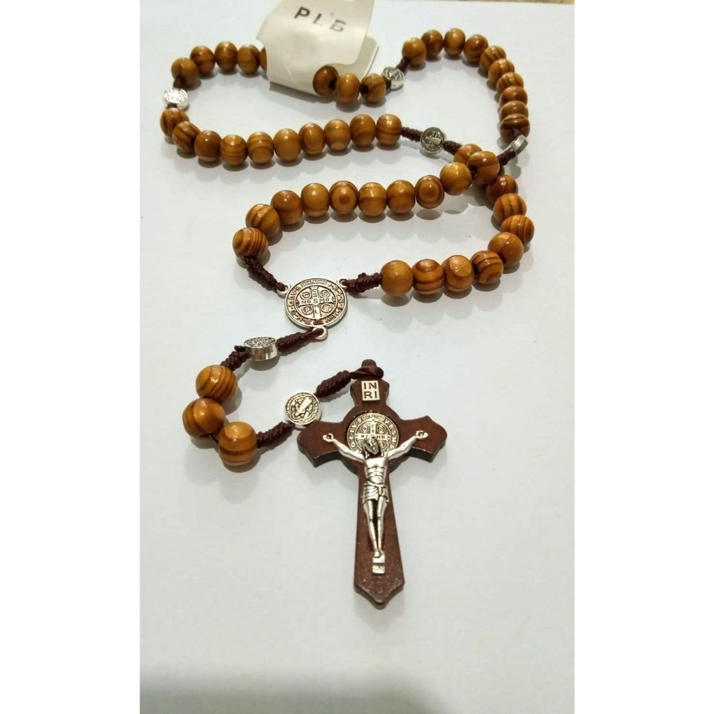 Terço Madeira São Bento/ ARTIGOS RELIGIOSOS CATÓLICO em Oferta na Shopee